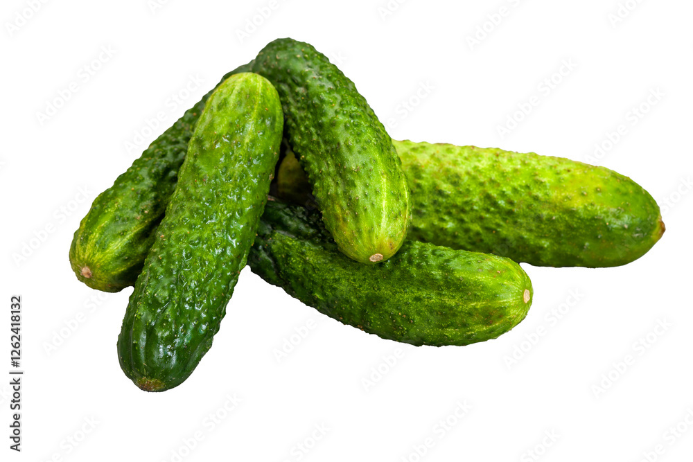 A bunch of pickling cucumbers are piled on top of each other A bunch of pickling cucumbers are piled on top of each other