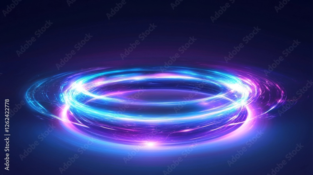 Swirling light creates a mesmerizing vortex effect in a dark cosmic background Swirling light creates a mesmerizing vortex effect in a dark cosmic background