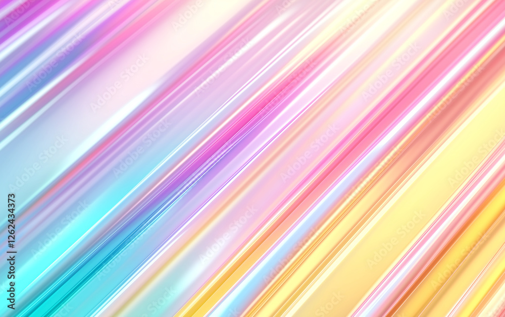 3D render of an abstract background with colorful pastel gradient lines and stripes in a futuristic holographic style 3D render of an abstract background with colorful pastel gradient lines and stripes in a futuristic holographic style