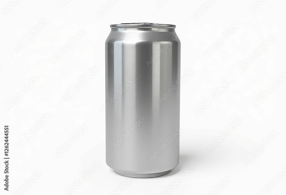 Aluminum Beverage Can, Metallic Silver Color Aluminum Beverage Can, Metallic Silver Color