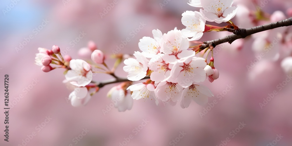Delicate cherry blossoms dance in the gentle breeze, showcasing soft pink and white hues. A breathtaking spring scene! Delicate cherry blossoms dance in the gentle breeze, showcasing soft pink and white hues. A breathtaking spring scene!