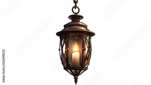 Vintage Hanging Lantern with Candle Light