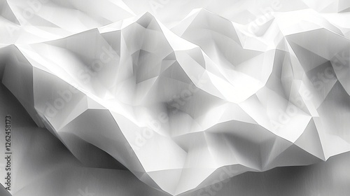 Abstract White Crinkled Paper Texture
