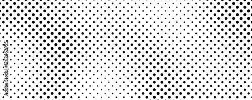 Monochrome halftone background with dots