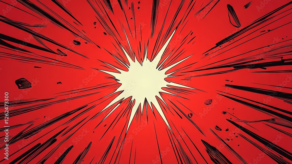 custom made wallpaper toronto digitalBlank red comic-style background featuring thunder lightning bolts for a dramatic dialog or caption setting in the centre