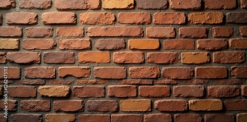 Wallpaper Mural Deep brown brick texture, varied mortar shades, construction, industrial Torontodigital.ca