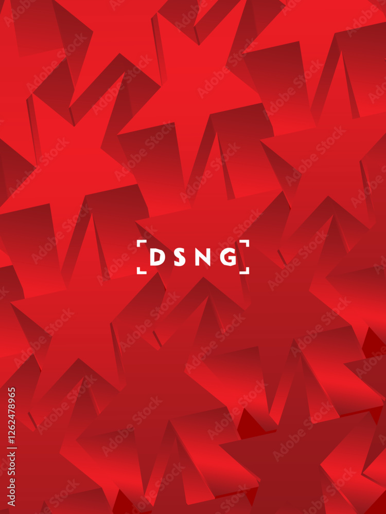 Modern red background with luxury 3d abstract star pattern. Modern shiny red star pattern. Futuristic technology concept, suitable for covers, posters, banners, brochures, websites, etc. Modern red background with luxury 3d abstract star pattern. Modern shiny red star pattern. Futuristic technology concept, suitable for covers, posters, banners, brochures, websites, etc.
