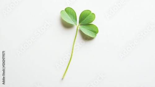 Green Clover Clipart on White background, Isolated