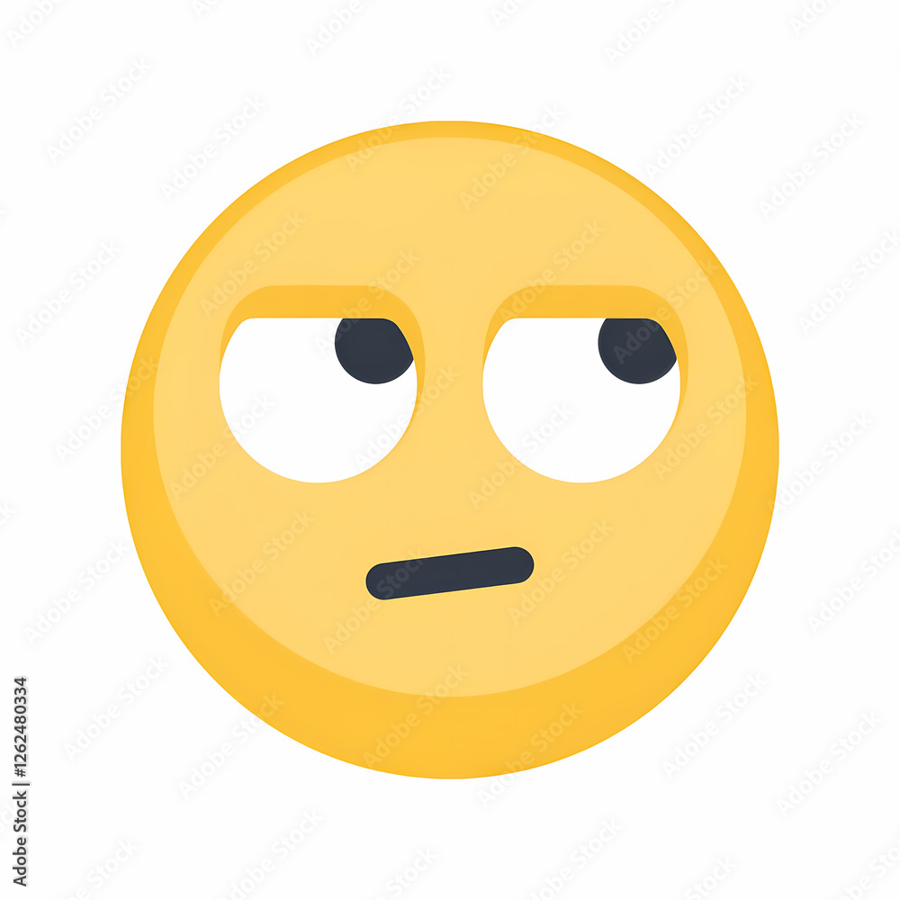 Fototapeta premium Face with Rolling Eyes 