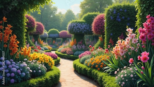 flowers in the park