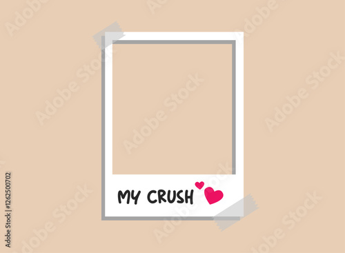 Illustration of an Aesthetic Polaroid Frame