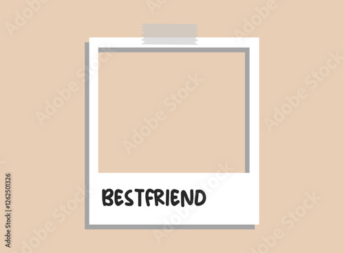 Illustration of an Aesthetic Polaroid Frame