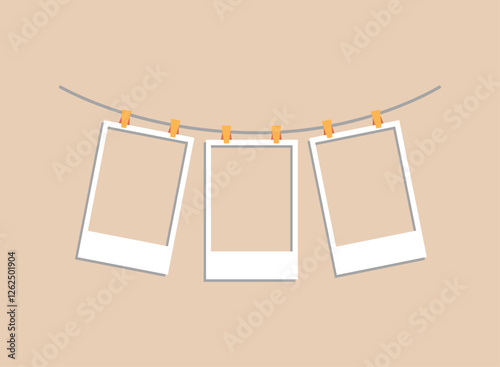 Illustration of an Aesthetic Polaroid Frame