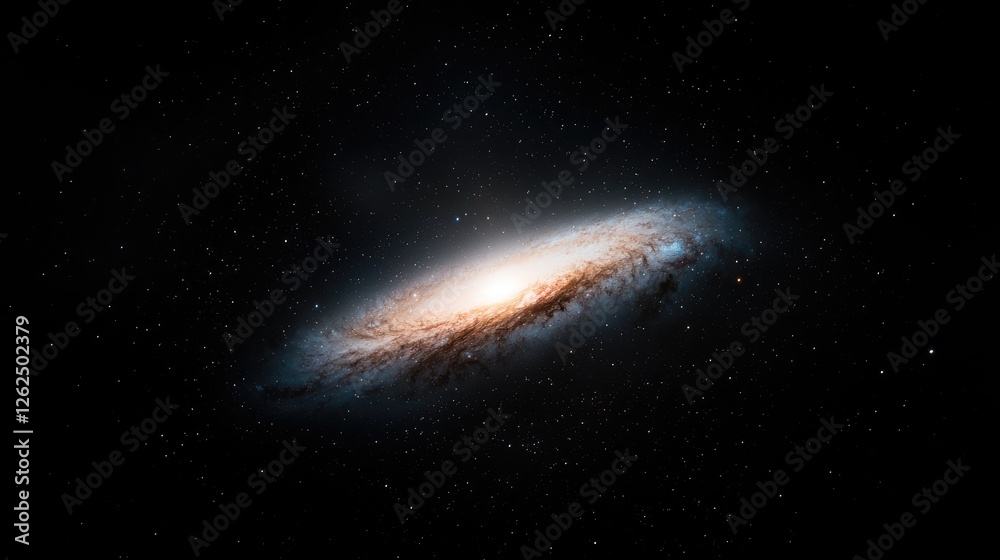 Fototapeta premium Spiral Galaxy in Deep Space (2)