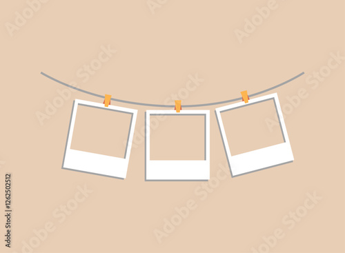 Illustration of an Aesthetic Polaroid Frame