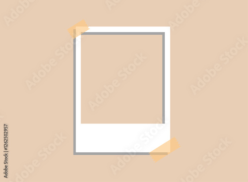 Illustration of an Aesthetic Polaroid Frame