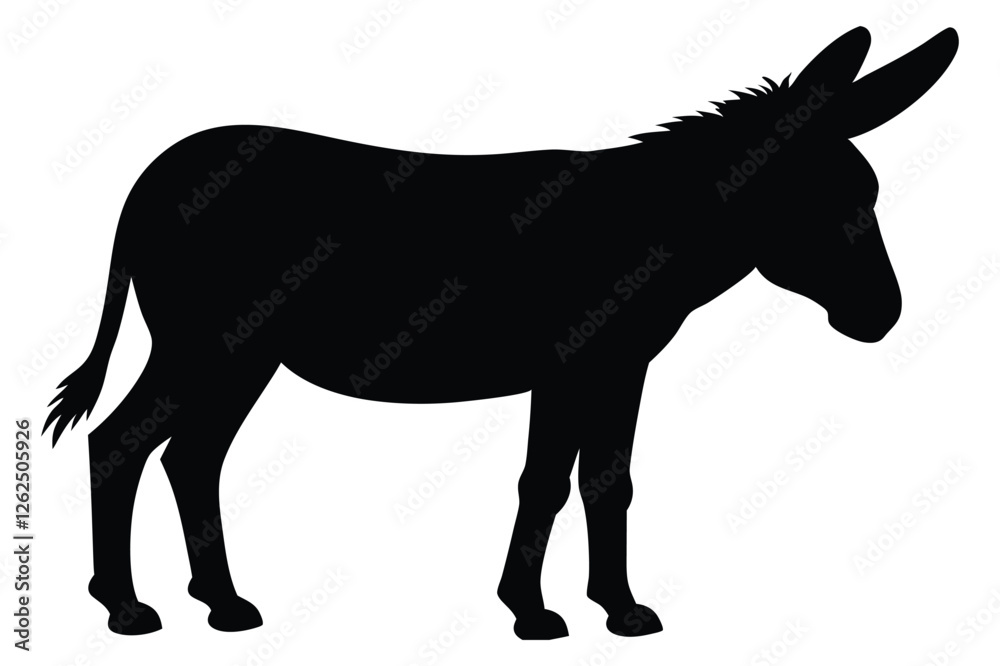 Donkey silhouette Donkey silhouette
