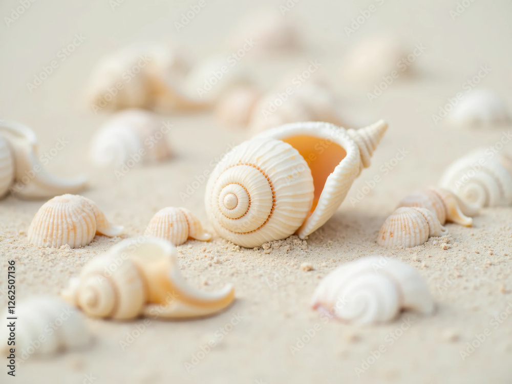 Summer beach with strafish and shells on Fine Sand – Soft Natural Lighting Highlights Its Curves and Texture, Creating a Peaceful, Beach-Inspired Aesthetic Perfect for Travel and Ocean- Summer beach with strafish and shells on Fine Sand – Soft Natural Lighting Highlights Its Curves and Texture, Creating a Peaceful, Beach-Inspired Aesthetic Perfect for Travel and Ocean-