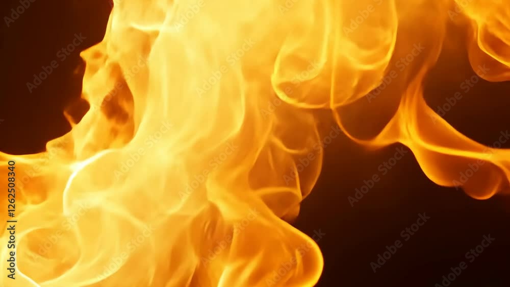 Bright orange flames dancing against a dark background create a mesmerizing display of fire at night Bright orange flames dancing against a dark background create a mesmerizing display of fire at night