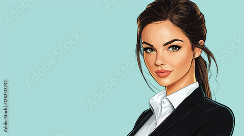 Businesswoman Vector Portrait