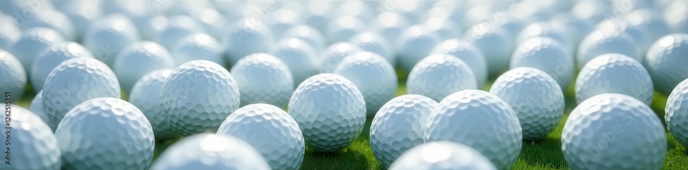 Close-up of many white golf balls filling frame, golf balls, close-up, many Close-up of many white golf balls filling frame, golf balls, close-up, many