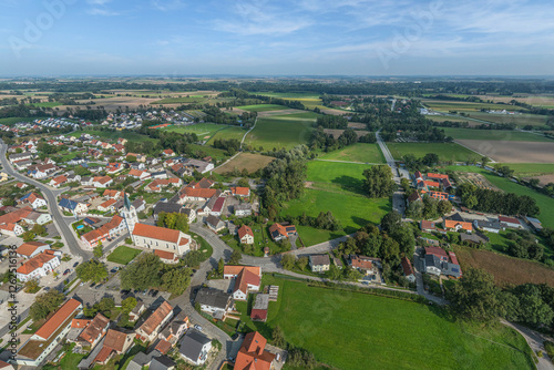 Blick ins oberbayerische Donautal rund um Münchsmünster an der Ilm photo