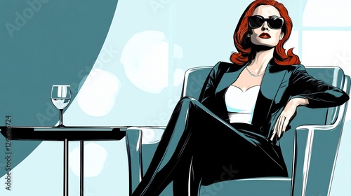 Confident Professional at Work in Modern Office