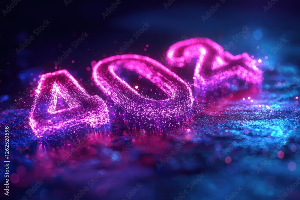 Futuristic 402 Glitch Effect in Vibrant Neon Colors Background Futuristic 402 Glitch Effect in Vibrant Neon Colors Background
