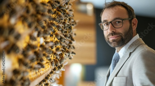 The businessman enjoys beekeeping in his spare time
