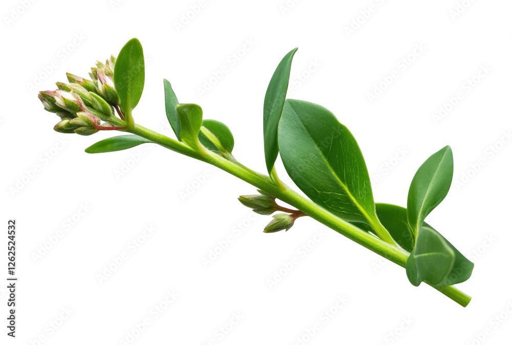 Fototapeta premium Flower bud growth nature green beauty isolated on transparent background, png