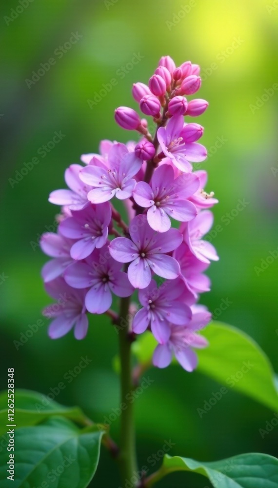 Delicate purple lilac blossoms, soft spring light, lush green foliage , purple, lilac Delicate purple lilac blossoms, soft spring light, lush green foliage , purple, lilac