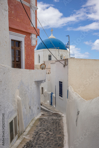 Fototapeta Naklejka Na Ścianę i Meble -  Santorin ile grecque les cyclades
