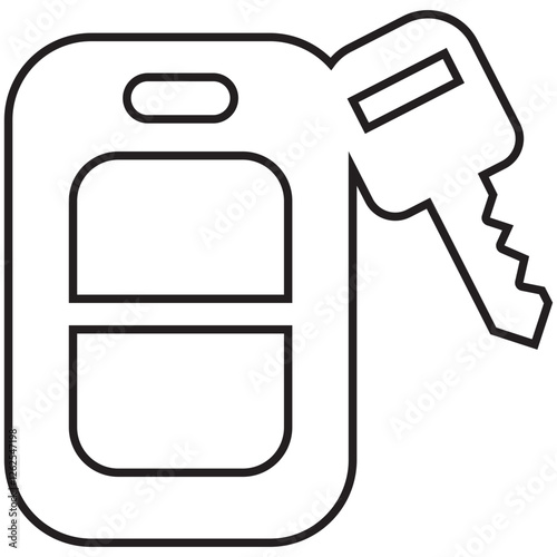 Key, fob, technology icon