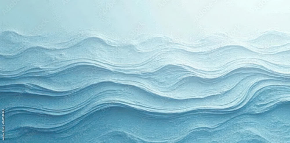 Fototapeta premium Subtle light blue and grey horizontal texture, chaotic lines , pattern, marbling, minimal