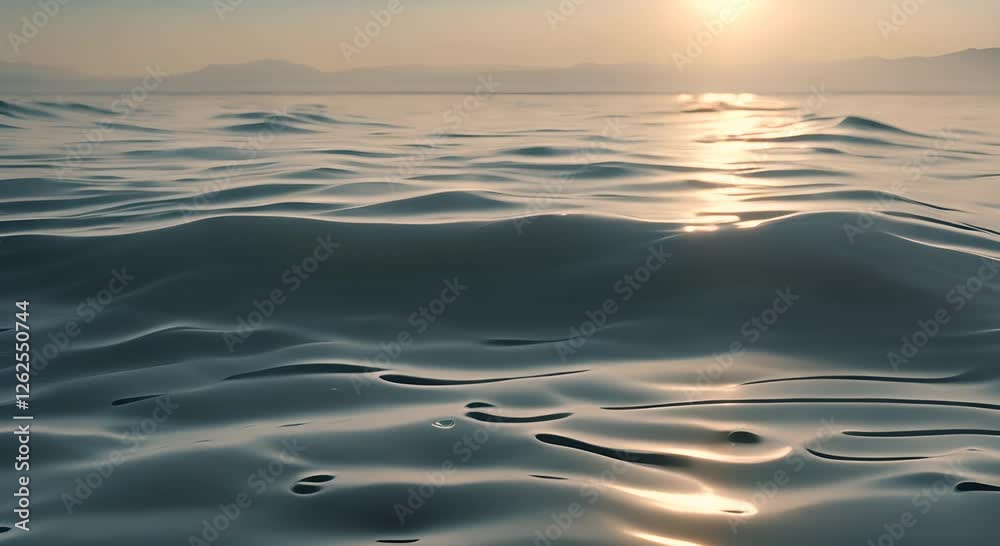 Calm sea with gentle ripples on a tranquil blue Calm sea with gentle ripples on a tranquil blue
