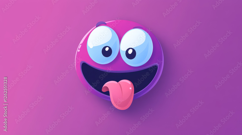 Cartoon comic groovie face winking with tongue out or funny emotion character, vector retro emoji smile. Cute silly smiling goggle eyes with naughty smirk expression in doodle line for groovy emoji Cartoon comic groovie face winking with tongue out or funny emotion character, vector retro emoji smile. Cute silly smiling goggle eyes with naughty smirk expression in doodle line for groovy emoji
