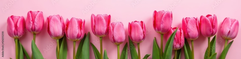 Perfectly arranged pink tulips, soft pink background Spring theme , pink, beauty, floral arrangement Perfectly arranged pink tulips, soft pink background Spring theme , pink, beauty, floral arrangement