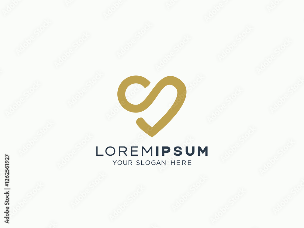 Love and care logo design vector template Love and care logo design vector template