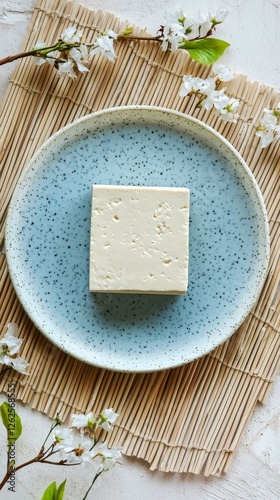 A Pristine Block of Tofu, Ready for Culinary Delights