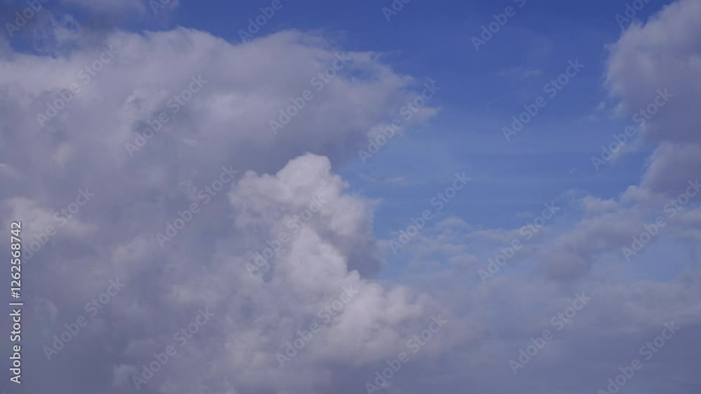 Partly cloudy sky in the Caribbean, time lapse Partly cloudy sky in the Caribbean, time lapse