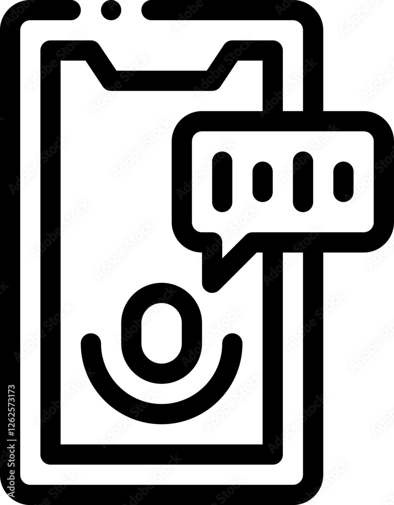 -_voice assistant, AI voice, smart assistant, digital assistant, voice recognition line editable icon. Editable stroke. Vector illustration. -_voice assistant, AI voice, smart assistant, digital assistant, voice recognition line editable icon. Editable stroke. Vector illustration.