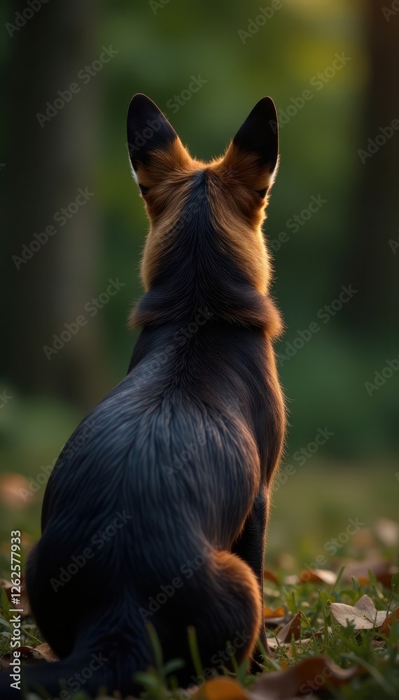 Dark brown and black animal's back, fine textured fur , back, fur Dark brown and black animal's back, fine textured fur , back, fur