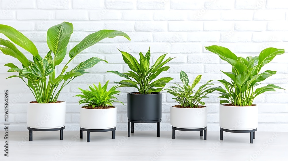 Obraz premium Indoor plant decor display