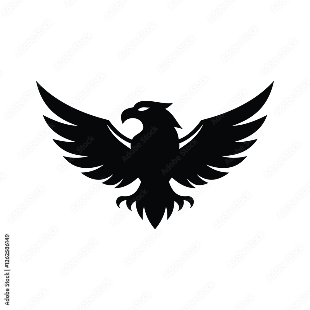 Fototapeta premium eagle silhouette design illustration