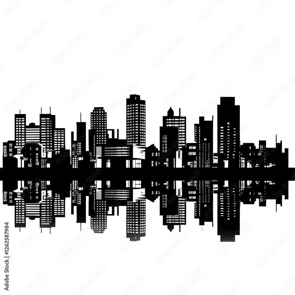 Obraz premium buildings silhouette