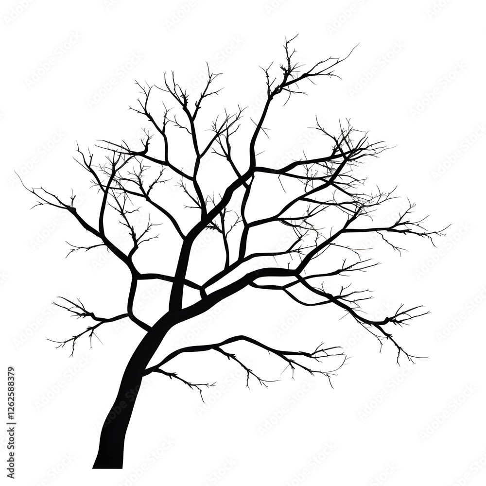 Obraz premium a tree branch silhouette