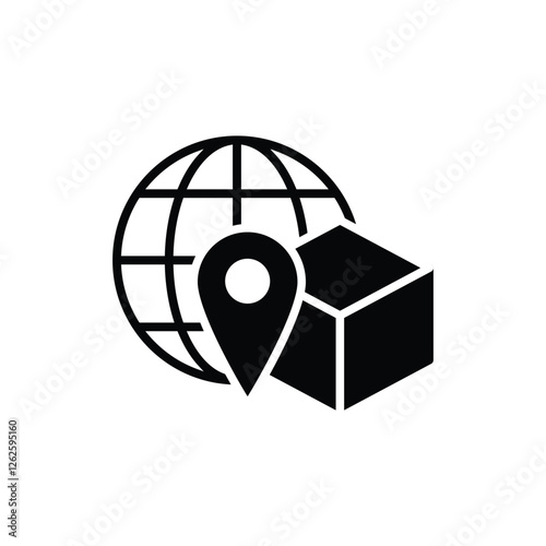 plane delivery icon vector shipping icon all over the world