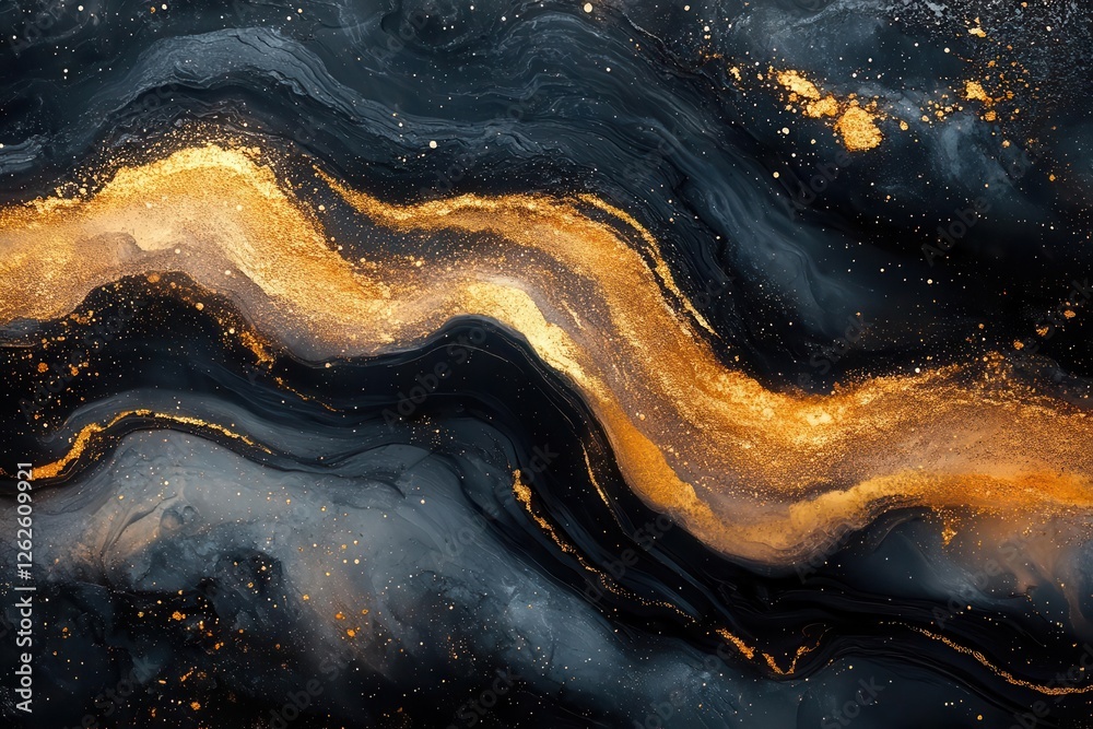 luxurious black and gold marble swirls flowing liquid texture elegant abstract pattern with metallic highlights luxurious black and gold marble swirls flowing liquid texture elegant abstract pattern with metallic highlights