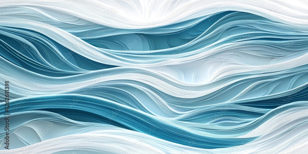 Fototapeta premium Contemporary interpretation of natural elements through abstract design.