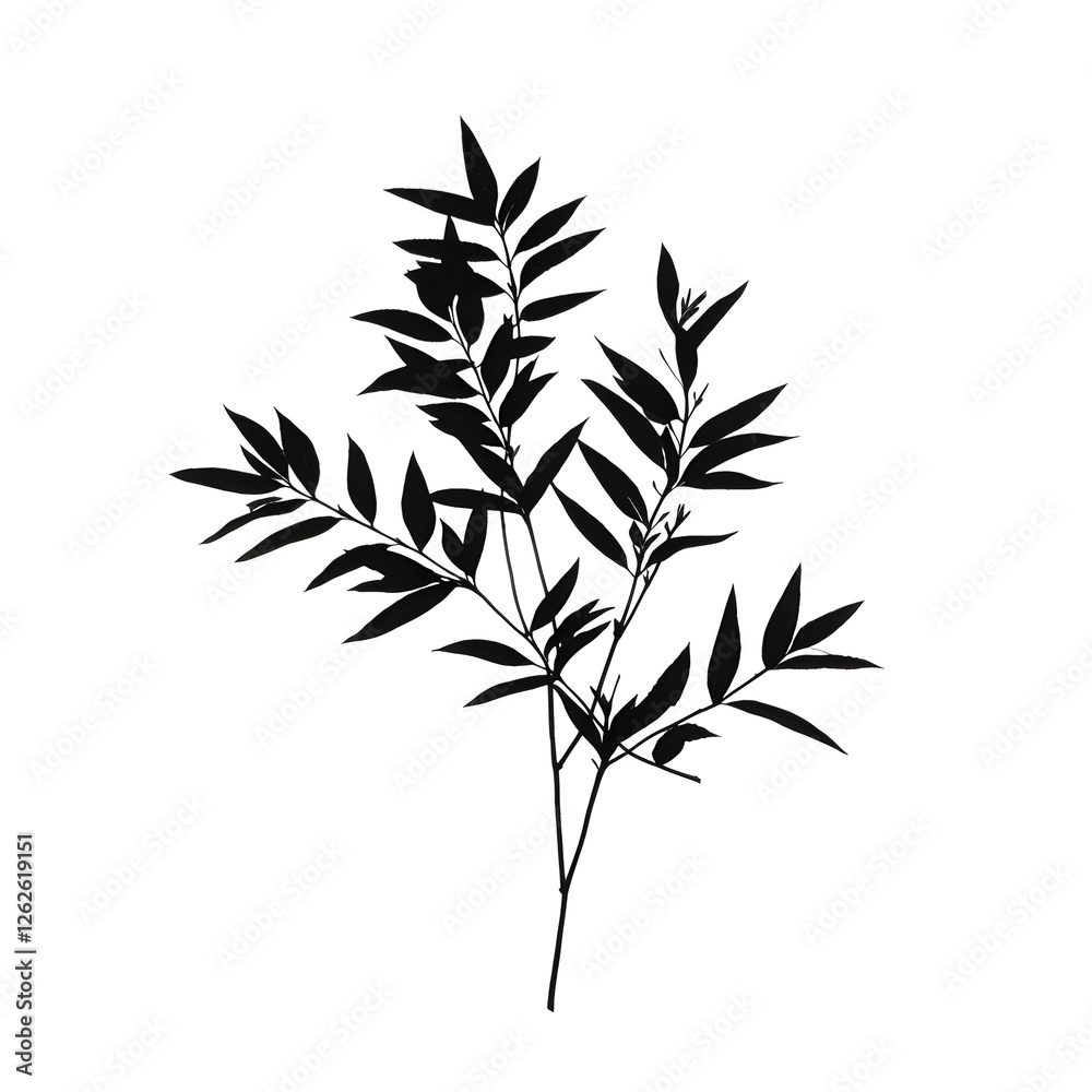 Obraz premium shrub silhouette